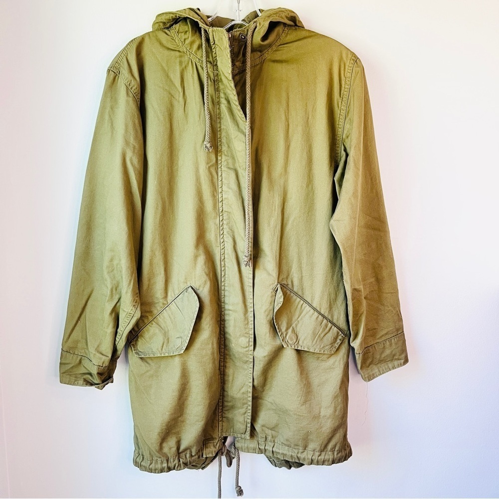 Bp. Army Green Lightweight Cargo Canvas Jacket